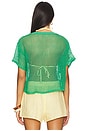 view 3 of 4 Tropical Cotta T-shirt in Bright Green