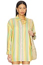 view 3 of 6 Rhythmic Lines Dreambound Shirt in Open Yellow
