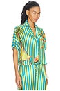 view 3 of 6 Tropic Camouflage Octavia Shirt in Open Blue