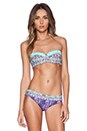view 1 of 4 Pineapple Stakes Bikini Top in Aqua & Purple