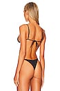 view 4 of 5 Zen Reversible Bikini Top in Midnight Black