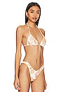 view 3 of 5 Balmy Reversible Bikini Top in Mehndi Hena