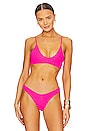 view 1 of 5 Liberty Reversible Bikini Top in Pink