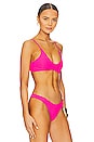 view 3 of 5 Liberty Reversible Bikini Top in Pink