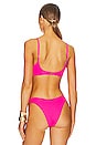 view 4 of 5 Liberty Reversible Bikini Top in Pink