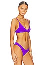 view 3 of 5 Creta Reversible Bikini Top in Purple