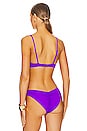 view 4 of 5 Creta Reversible Bikini Top in Purple