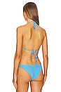 view 4 of 5 Balmy Reversible Bikini Top in Blue