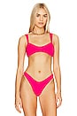 view 1 of 5 Splendour Reversible Bikini Top in Pink
