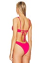 view 4 of 5 Splendour Reversible Bikini Top in Pink