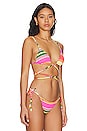 view 3 of 5 Connie Reversible Bikini Top in Multicolor