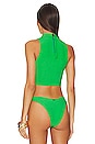 view 4 of 5 Ipanema Reversible Bikini Top in Green