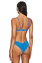 view 4 of 5 Creta Reversible Bikini Top in Blue