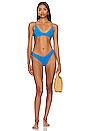 view 5 of 5 Journey Reversible Bikini Bottom in Blue
