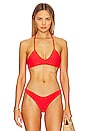 view 1 of 5 River Reversible Bikini Top in Red