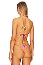 view 4 of 5 Balmy Rings Reversible Bikini Top in Orange