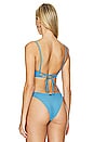 view 4 of 6 Reversible Dainty Bikini Top in Blue