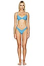 view 5 of 6 Reversible Dainty Bikini Top in Blue