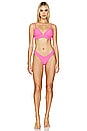 view 5 of 6 Reversible Splendour Bikini Bottom in Pink