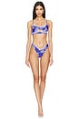 view 5 of 6 Caroline Bikini Top in Blue