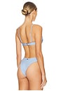 view 4 of 5 Reversible Creta Bikini Top in Blue