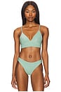 view 1 of 5 Mirage Triangle Bikini Top in Green