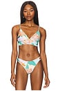 view 2 of 5 Mirage Triangle Bikini Top in Green