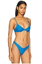 view 3 of 6 Dainty Bikini Top in Bright Blue