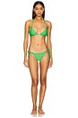 view 5 of 5 Balmily Bikini Top in Green