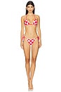 view 4 of 4 x Cherry Coke Sunflash Bikini Bottom in Cherry Checker