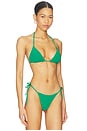 view 2 of 4 TOP BIKINI TRIANGULAR JAMAICA BLISS BALMY in Bright Green