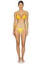 view 4 of 4 BRAGUITA BIKINI ATADURA LATERAL SUNBURST in Bright Yellow