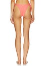 view 3 of 5 Sunset Punch Sunflash Bikini Bottom in Bright Red