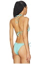 view 3 of 4 Indigo Veil Balmy Bikini Top in Pastel Blue