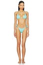 view 4 of 5 Indigo Veil Sunflash Bikini Bottom in Pastel Blue