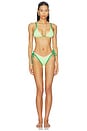 view 4 of 4 Green Symphony Dreams Bikini Bottom in Bright Green