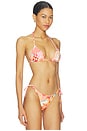 view 3 of 5 Cosmic Tropic Balmy Bikini Top in Open Pink