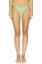 view 1 of 6 BAS DE MAILLOT DE BAIN AVEC LIENS À NOUER CÔTÉS GREEN SYMPHONY SUNFLASH in Pastel Green