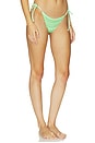 view 2 of 6 BAS DE MAILLOT DE BAIN AVEC LIENS À NOUER CÔTÉS GREEN SYMPHONY SUNFLASH in Pastel Green