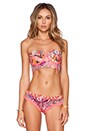 view 1 of 5 Underwire Tie Back Crop Bikini Top in Multicolor
