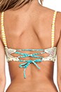 view 3 of 4 Crossover Bikini Top in Lemon Cay