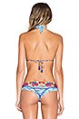 view 3 of 4 Triangle Bikini Top in Tassels & Tiles