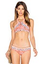view 1 of 5 TOP BIKINI MOMA MIA in Pink & Blue Multi