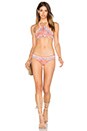 view 4 of 5 TOP BIKINI MOMA MIA in Pink & Blue Multi