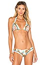 view 1 of 5 Boogie Pineapple Bikini Top in Red, Green & Blue Combo