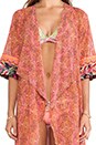 view 4 of 4 Asymmetric Hem Kimono in Mary Mack