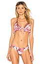 view 1 of 4 TOP BIKINI SLIDING TRIANGLE in Andalusia Frills