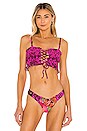 view 1 of 5 Oh La Dahlia Aphrodite Bikini Top in Pink