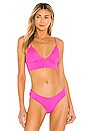 view 1 of 5 Heritage Fuchsia Pilot Bikini Top in Pink