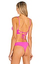 view 4 of 5 Heritage Fuchsia Pilot Bikini Top in Pink
